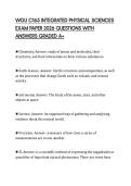 WGU C165 INTEGRATED PHYSICAL SCIENCES EXAM SCRIPT 2026 SOLVED QUESTIONS WITH FULL SOLUTION