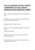 WGU C165 INTEGRATED PHYSICAL SCIENCES COMPREHENSIVE TEST 2026 COMPLETE QUESTIONS AND SOLUTIONS 100&percnt; CORRECT