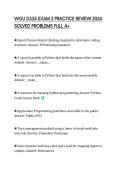WGU D335 EXAM 2 PRACTICE REVIEW 2026 SOLVED PROBLEMS FULL A&plus;