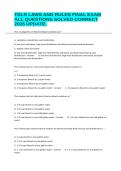 TDLR LAWS AND RULES FINAL EXAM ALL QUESTIONS SOLVED CORRECT 2026 UPDATE&period;