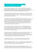 TDLR Laws & Rules Book Test Questions and Answers&period;