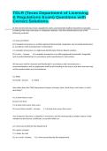 TDLR &lpar;Texas Department of Licensing & Regulations Exam&rpar; Questions with Correct Solutions&period;