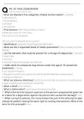 PN 101 FINAL EXAM REVIEW QUESTIONS AND ANSWERS 