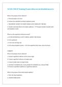 ACOLS MLD Training Exam with accurate detailed answers