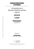 Solution Manual for An Introduction to Statistical Methods and Data Analysis 7th Edition by R&period; Lyman Ott Michael T&period; Longnecker&vert;Latest 2026&period;