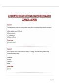 ATI COMPREHENSIVE EXIT EXAM QUESTIONS AND ACCURATE ANSWERS &vert;ALREADY PASSED