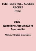 TCIC&sol;TLETS Full Access Recertification Exam &ndash; Texas Law Enforcement Practice Test