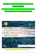 TEST BANK For Edmunds' Pharmacology for the Primary Care Provider&comma; 5th Edition by Constance G Visovsky & Cheryl H Zambroski & Rebecca M Lutz &vert; Verified Chapter's 1 - 73 &vert; Complete Newest Version updated 2025