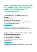 ARIZONA MECHANICAL INSPECTOR CERTIFICATION &ndash; Questions & Answers