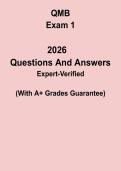 QMB Exam 1 Practice Test &ndash; Quantitative Methods for Business Study Guide