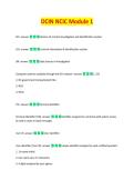 DCIN NCIC Module 1 Exam Study Guide 2026&sol;2027 &vert; COMPLETE QUESTIONS & ANSWERS &vert; LAW ENFORCEMENT DATABASE TRAINING
