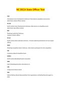 NC DECA State Officer Test 2026&sol;2027 &vert; COMPLETE EXAM QUESTIONS & ANSWERS &vert; UPDATED STUDY GUIDE