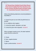 CHT Bonent Exam &vert;&vert;Verified Exam&excl;&excl;&vert;&vert; Most Recent  Exam Actual Complete Real Exam Questions And  Correct Answers &lpar;Verified Answers&rpar; Already Graded  A&plus; &vert; Guaranteed Success&excl;&excl; &vert; Newest Exam&excl;&excl;&excl;