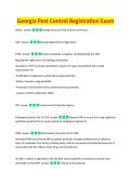 Georgia Pest Control Registration Exam Prep 2026&sol;2027 &vert; COMPLETE STUDY GUIDE &vert; VERIFIED QUESTIONS & ANSWERS