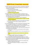 NR509 Week 2 Exam Quiz&comma; Answered