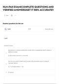 NLN-PAX EXAM&vert;COMPLETE QUESTIONS AND VERIFIED ANSWERS&vert;GET IT 100&percnt; ACCURATE&excl;&excl;