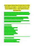 Dental Hygiene National Board Ethics Practice Exam 2026&sol;2027 &vert; Complete Questions & Verified Answers &vert; Guaranteed Pass