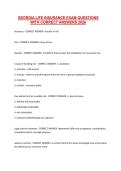 GEORGIA LIFE INSURANCE EXAM QUESTIONS WITH CORRECT ANSWERS 2026