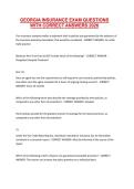 GEORGIA INSURANCE EXAM QUESTIONS WITH CORRECT ANSWERS 2026