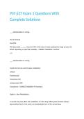 PSY 627 Exam 1 Questions With Complete Solutions