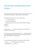 PSY 627 Exam 2 Questions With Correct Answers