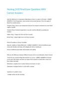 Nursing 2410 Final Exam Questions With Correct Answers&period;