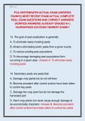 PCA-VERTEBRATES ACTUAL EXAM &vert;&vert;VERIFIED  EXAM&excl;&excl;&excl;&vert;&vert; MOST RECENT EXAM ACTUAL COMPLETE  REAL EXAM QUESTIONS AND CORRECT ANSWERS  &lpar;VERIFIED ANSWERS&rpar; ALREADY GRADED A&plus; &vert;  GUARANTEED SUCCESS&excl;&excl; NEWEST EXAM&excl;&excl;&excl; 