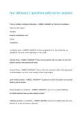 Nur 168 exam 1 questions with correct answers&period;