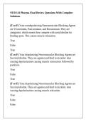NUR 141 Midlands Tech -NUR 141 Pharma Final Review Questions With Complete Solutions