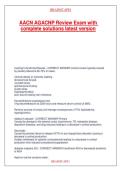 AACN AGACNP Review Exam with complete solutions latest version&period;