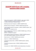 AGACNP AACN Exam with complete solutions latest version&period;