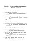 Genetics From Genes to Genomes&comma; Hartwell - Complete test bank - exam questions - quizzes &lpar;updated 2022&rpar;