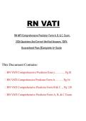 RN VATI Comprehensive Predictor 2026 Forms A B & C &vert; Verified Questions & Answers &vert; Complete Exam Guide