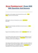 NCCER Plumbing Level 1 &ndash; Plumbing Fundamentals Certification &ndash; 2026 &ndash; Practice Exam Questions and Answers