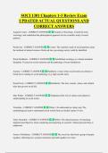 SOCI 1301 Chapters 1-3 Review Exam  UPDATED ACTUAL QUESTIONS AND  CORRECT ANSWERS