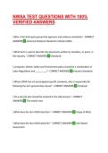 NWSA TEST QUESTIONS WITH 100&percnt; VERIFIED ANSWERS