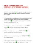 NWSA TT1 EXAM QUESTIONS COMPLETE WITH VERIFIED ANSWERS