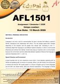 AFL1501 Assignment 1 &lpar;COMPLETE ANSWERS&rpar; Semester 1 2026 - DUE 13 March 2026