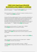 CMST 3118- Final Exam UPDATED  QUESTIONS AND CORRECT ANSWERS
