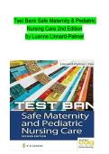 Safe Maternity and Pediatric Nursing Care 2nd Edition &lpar;Linnard-Palmer&rpar; &ndash; Complete Test Bank with Questions&comma; Answers&comma; and Detailed Rationales for Maternal and Pediatric Nursing
