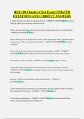 HED 100 Chapter 6 Test Exam UPDATED  QUESTIONS AND CORRECT ANSWERS
