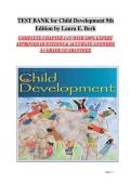 Child Development &ndash; 9th Edition &ndash; Laura E&period; Berk &ndash; 2026 &ndash; Latest Verified Complete Test Bank Questions and Answers for Chapters 1&ndash;15