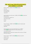 PHC 4032 Exam UPDATED QUESTIONS  AND CORRECT ANSWERS