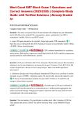 West Coast EMT Block Exam 3 Questions and Correct Answers &lpar;2026&rpar; &vert; Complete Study Guide with Verified Solutions &vert; Already Graded A&plus;