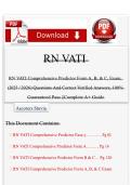 RN VATI Comprehensive Predictor Forms A&comma; B & C Exam 2025-2026 &vert; Q&A