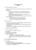 Class 10 icse civics notes for the chapter union parliament 
