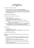 Class 10 icse civics notes for the chapter The union executive