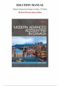 Solution Manual for Modern Advanced Accounting in Canada 9th Edition&comma; by Darrell Herauf&comma; Murray Hilton&comma; Chapter 1-12 &vert; All Chapters 