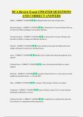DCA Review Exam UPDATED QUESTIONS  AND CORRECT ANSWERS