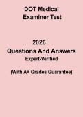 DOT Medical Examiner Test PDF &vert; FMCSA Medical Certification Practice & Study Guide